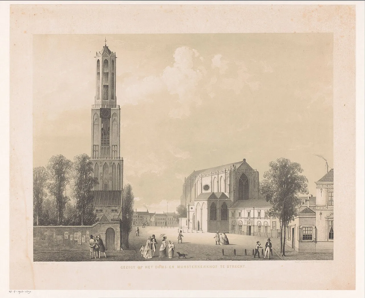 Dom Tower and Dom Square in Utrecht.